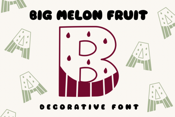 Big Melon Fruit Font: A Playful Typeface for Editorial Design