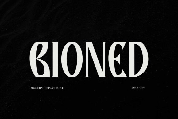 Bioned Font: A Gothic Serif for Strong Brand Messaging