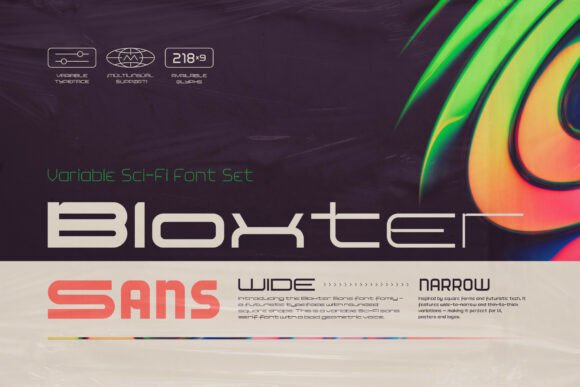Bloxter Sans: A Bold, Futuristic Typeface for Creative Branding