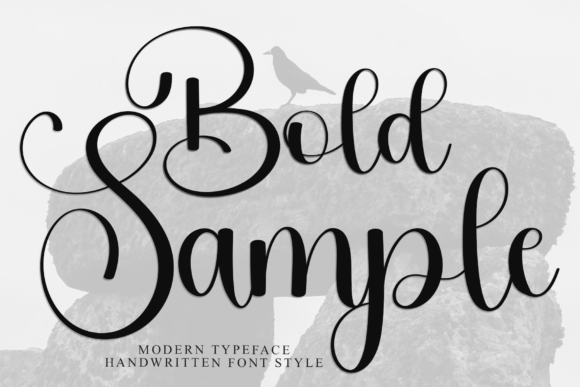 Bold Sample: A Festive Typeface for Polished Branding