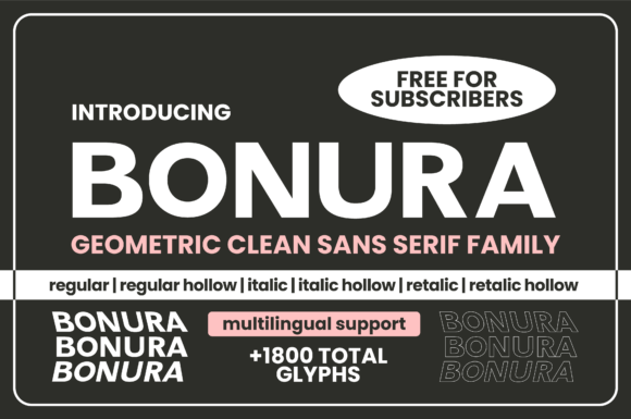 Bonura: A Modern Typeface for Real-World Design