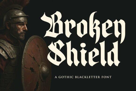 Broken Shield Typeface: A Bold Choice for Branding Projects