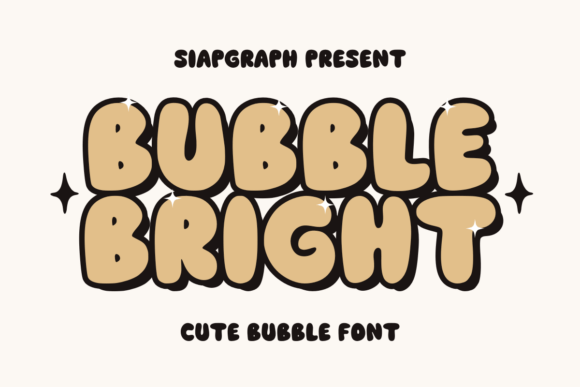 Bubble Bright: A Playful Display Font for Editorial Design