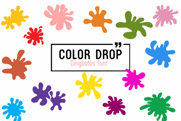 Color Drop: A Playful Typeface for Creative Publishing