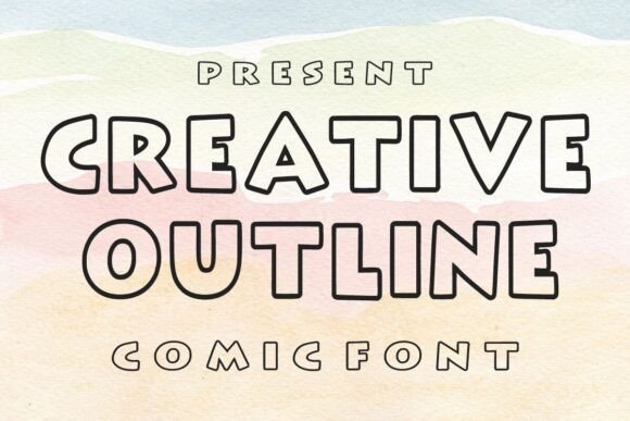 Creative Outline: A Friendly, Bold Font for Your Brand’s Personality