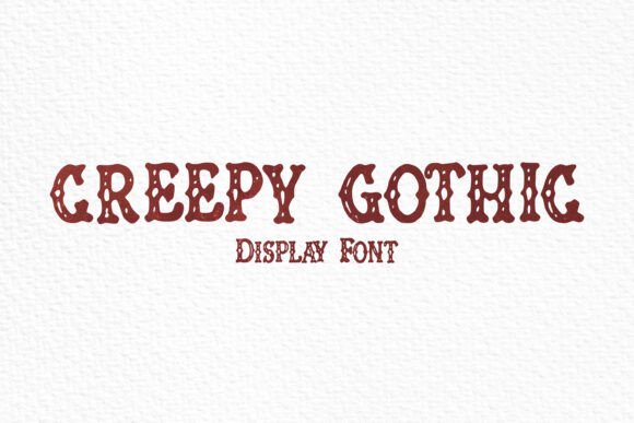 Creepy Gothic Font: A Charming Typeface for Makers and Sellers