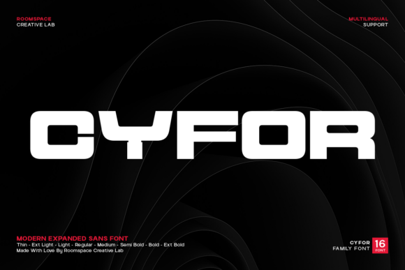 Cyfor: A Versatile Sans Serif for Modern Design
