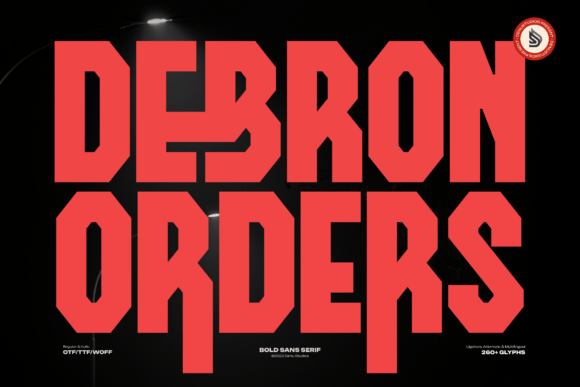 Debron Orders Font Review: A Bold Sans Serif for High-Impact Branding