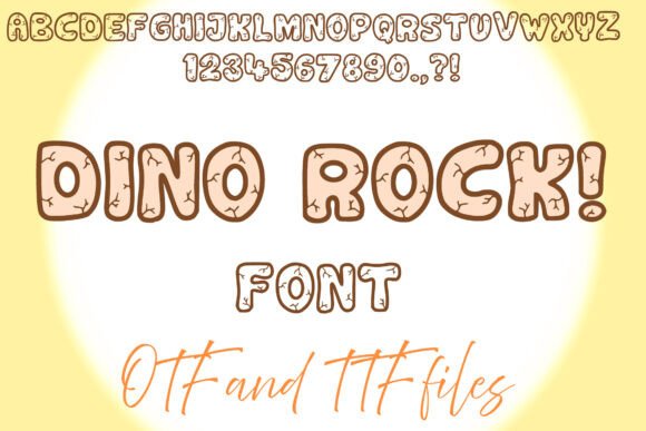 Dino Rock Font: A Playful Display Typeface for Editorial Design