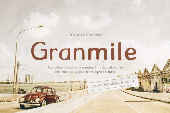 Granmile: A Handwritten Sans for Editorial Elegance