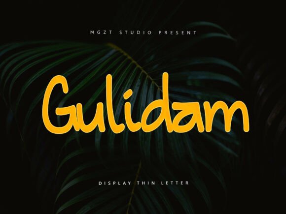 Gulidam Font: A Playful Typeface for Editorial Design