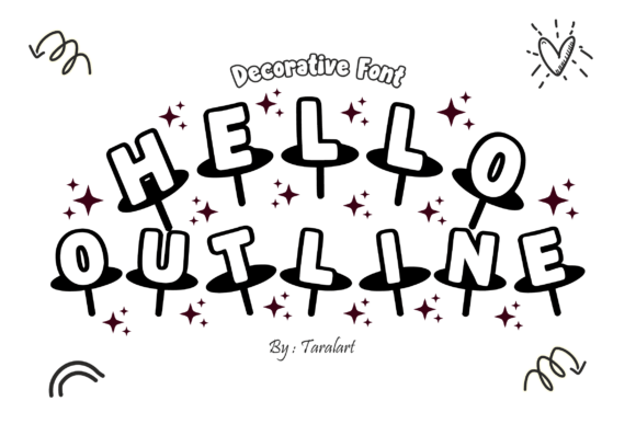 Hello Outline Font: A Playful Typeface for Editorial Design