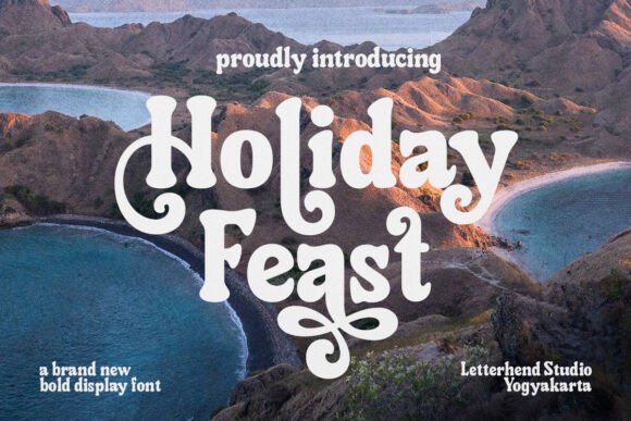 Holiday Feast: A Festive Display Font for Editorial Design