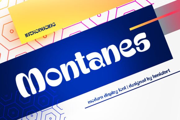 Montanes: A Premium Display Typeface for Creative Branding