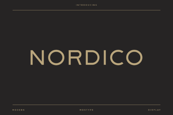 Nordico: A Modern Typeface for Digital Branding
