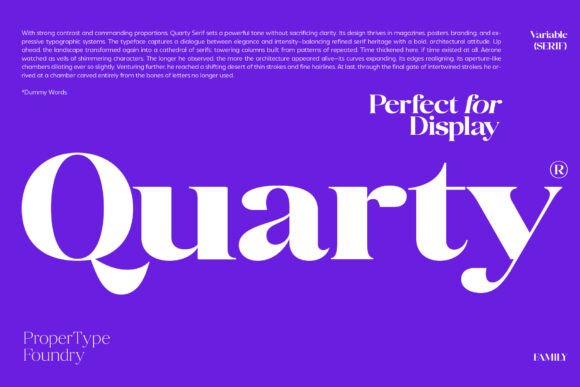 Quarty Serif: A Typeface for Memorable Brand Content