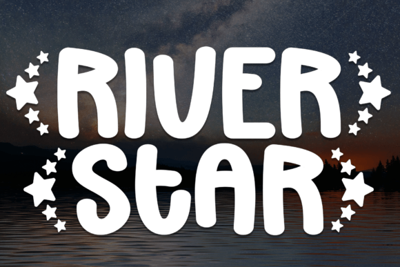 River Stars Font: A Playful Display Typeface for Digital Design