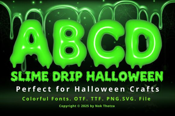 Slime Drip Halloween Font Review: A Playful 3D Typeface for Spooky Branding