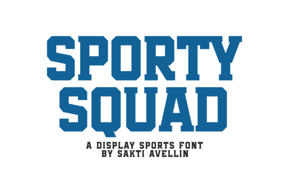 Sporty Squad Font: A Bold Typeface for Dynamic Editorial Design