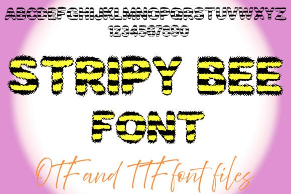 Stripy Bee: A Playful Font with Purpose