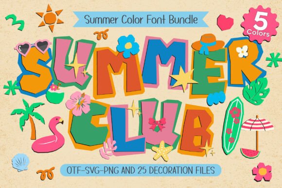 Summer Club: A Playful Font for Vibrant Editorial Design