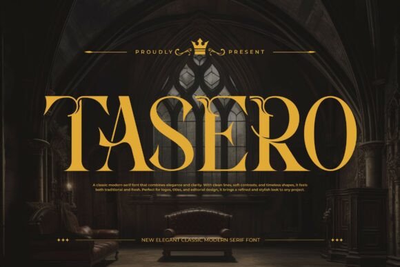 Tasero Font: A Bold and Elegant Typeface for Editorial Design