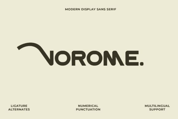 Vorome: A Bold Typeface for Modern Web Design
